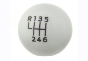 Ford Mustang Shift Knob - Ford Racing - Bullitt - White - `15-`19 Ford Mustang Shift Knob - Ford Racing - Bullitt - White - `15-`19